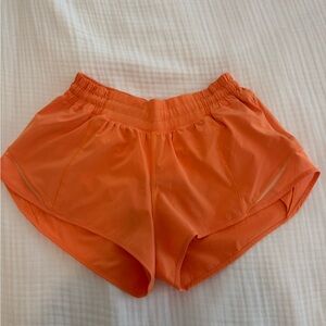 lululemon athletica Bright Orange Athletic Shorts